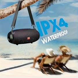 T&G TG534 Portable Wireless Stereo Speaker -IPX4 water resistant, Dual-Speaker TWS System with Subwoofer, Hands-Free Calling, FM Radio, TF Card & USB Playback - Compatible with Smartphones, Tablets, TVs - Ideal Gift for Music Lovers, Portable