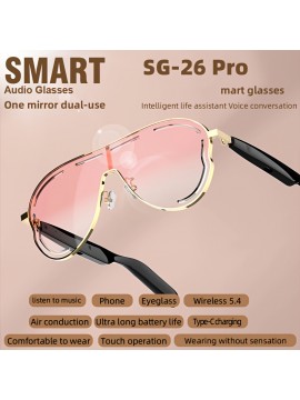 [Smart Glasses] new smart glasses, high-definition voice calls and high fidelity music, built-in microphone and speaker, smart touch, smart audio glasses, Type-C charging, comfortable to wear, suitable for sports, music, business, daily home wear, suitable for both men and women, suitable for holiday gifts, Handsfree Calling, Sports Headphones, Sleek Glasses, Lightweight Design, Ergonomic Design, Comfortable Fit, Earbuds, Touch Control, Fitness Enthusiasts, Techsavvy Users