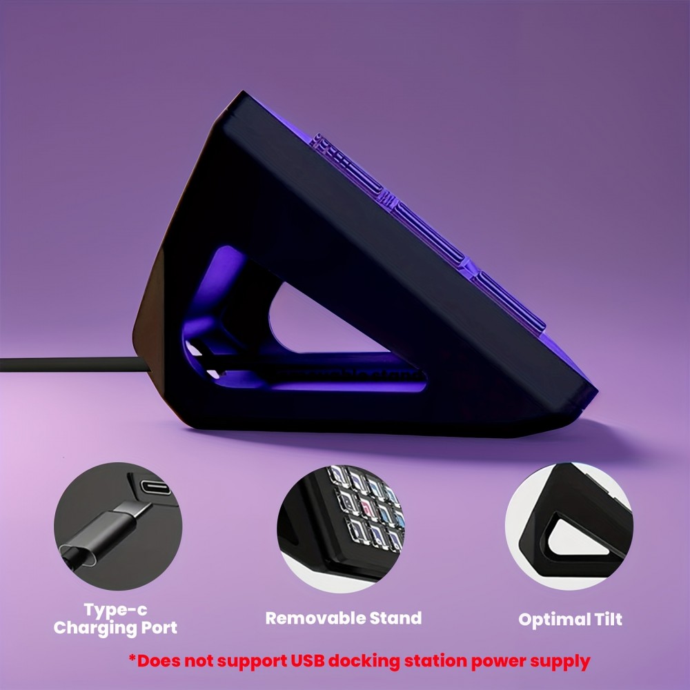 Upgrade 15-Key Programmable Macro Pad - One-Click Control for OBS Studio, Twitch & YouTube Streaming, Video Editing ( Premiere Pro, DaVinci Resolve), Stock Trading & PC/Mac Shortcuts - Mechanical Keyboard with OLED Display & Knob, USB-Powered, No Battery Needed, Compact Design for Efficient Work, Streaming Accessory, Modern Aesthetic, Durable Construction, Keyboard And Mouse Set, Mechanical Keyboard, Gaming Keyboard