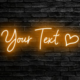 1pc Adjustable LED Neon Light - USB Powered Custom Text Acrylic Wall Decor, Heart Design, Button Control, Perfect for Weddings, Home, Parties, Anniversaries, Christmas, Thanksgiving, Valentine'S Day Celebrations, Neon Light Sign Personalised, Neon Sign Personalised, Bedroom Light/lamp, Table Lamp, Night Light, Room Decor, Lamp