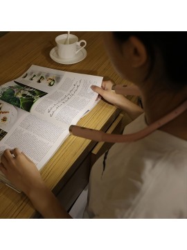 LED Neck Reading Lamp, Bed Reading Lamp, Tri-color Dimming, 6 levels of brightness for cozy bedtime reading, knitting & crafting, camping, outdoor hideaway setup, ideal gift for Halloween & Christmas!