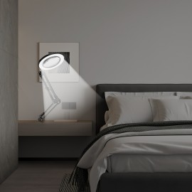 1pc, Foldable Magnifying Desk Lamp, USB Powered with Fixed Device, 3 Adjustable Reading Light Modes, Suitable for Close Range Reading Handicrafts Office Study Bedroom, Prefect for Father's Day Mother's Day Friends Christmas Birthday Gifts Battery Not