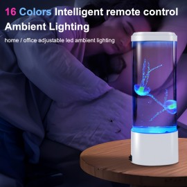 1pc USB plug battery (without battery) use 3D dynamic jellyfish lights, 7 colors variable atmosphere lights, desktop decorative lights for home, office, bedroom, aquarium simulation decorative lights, holiday gifts, perfect gifts for teenagers., Bedroom Ambiance, Aquarium Decoration, Dynamic Lighting, Simulation Lights, Portable Lights, Energyefficient Lighting, Ambient Lighting, Decorative Night Light, Gift Ideas, Aquarium Enthusiasts