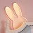 1pc Cute Bunny LED Night Light - Pastel Bedroom, Office, Desk Decor - USB-Powered Wall or Tabletop Lamp - Ideal Gift for Women, Teens, Valentine's, Mother's Day - Minimalist Rabbit Lighting Fixture