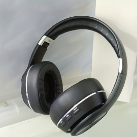 High-End Wireless Over-Ear Headphones with Wireless, Surround Sound & Noise Isolation - Foldable Closed-Back Headset, -C, Compatible with iPhone/, TF Card/SIM/Radio Modes for Gaming,, Music (, Plug-and