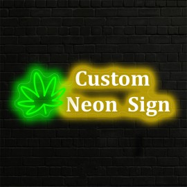 1pc Custom Double row Maple Neon - unique neon signs for wall decor, personalized neon sign with dimmer - stylish bedroom decor, customizable design, perfect gift for weddings, birthdays and party celebrations, essential party decor supplies