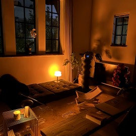 Creative USB Lamp Light | LED Atmosphere Table Lamp | Hamburger Night Light | USB Powered | White Orange Available | Three Color Adjustable Light | Cold Light Warm Light Neutral Light, Decorative Lighting | Modern Minimalist Design | Durable Plastic